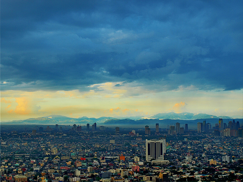 Mountains behind Makati City, courtesy of Neil Howard